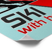 SKI AVEC POSTER CARDIAQUE (Coin)