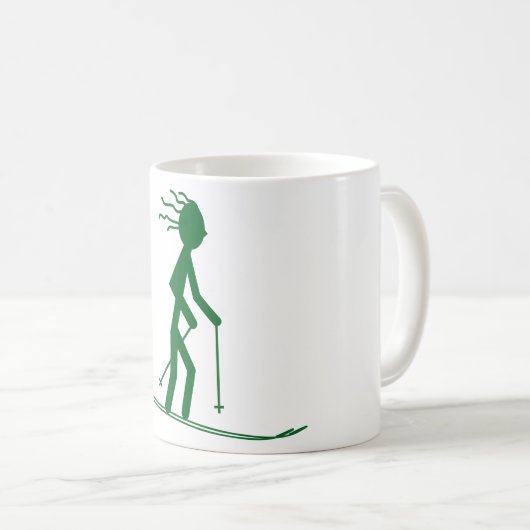Ski Aventure Café Mug (Devant droit)