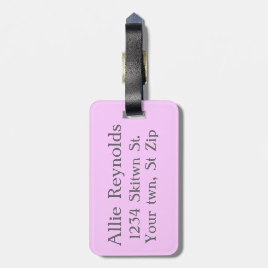 Ski Babe Bagagelabel (Achterkant verticaal)