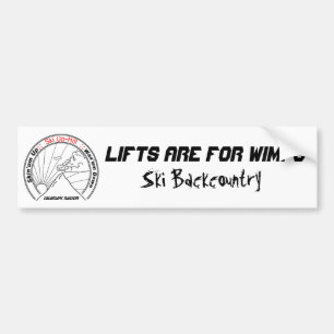Ski Backcountry Bumpersticker