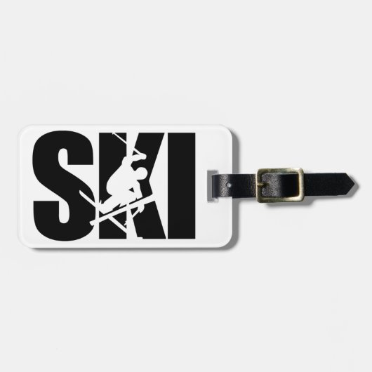Ski Bagagelabel (Voorkant horizontaal)