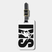 Ski Bagagelabel (Voorkant verticaal)