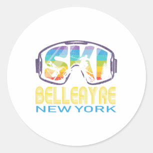 Ski Belleayre New York Skiing Vacation Ronde Sticker
