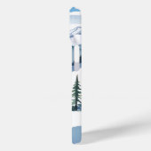 Ski Berg Aquarel Case-Mate iPhone Case (Achterkant / Links)