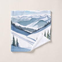 Ski Berg Aquarel