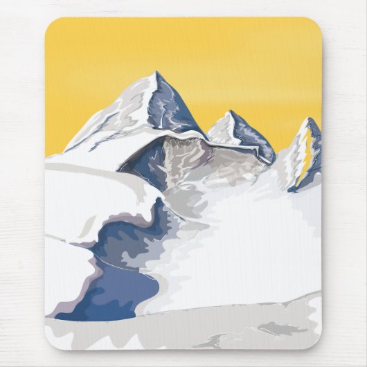 Ski bergen muismat (Voorkant)