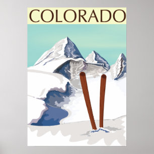 Ski bergen poster