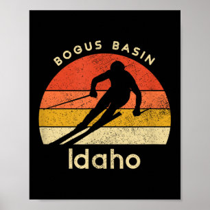 Ski Bogus Basin Idaho Mountain Poster