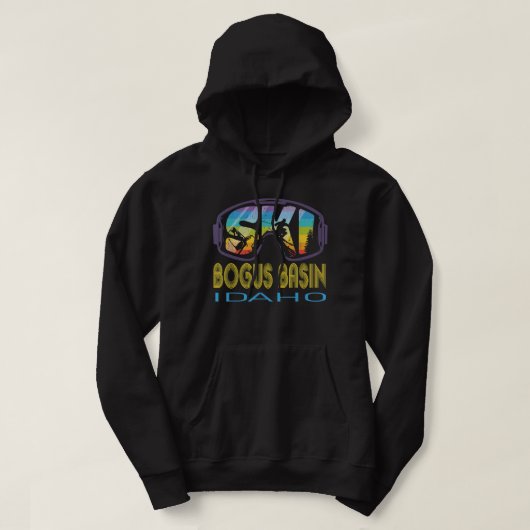 Ski Bogus Basin Idaho Skiing Vacking Hoodie (Design voorkant)