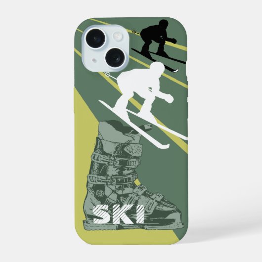 Ski Boot Army coque iphone vert (Verso)