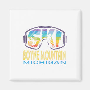 Ski Boyne Mountain Michigan Skiing Vacation Magneet