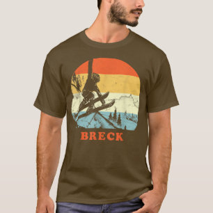 Ski Breckenridge, Colorado  Retro Snow Ski V T-shirt