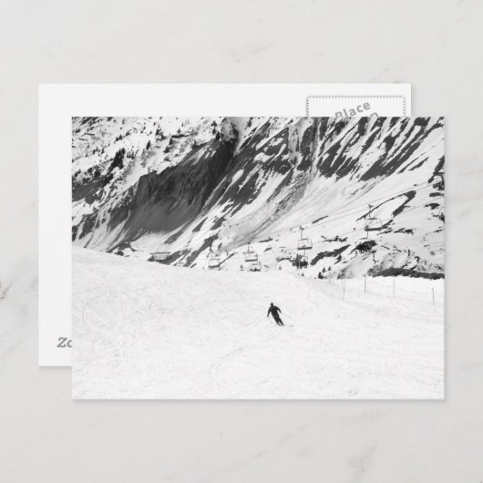 Ski Briefkaart (Voorkant / Achterkant)