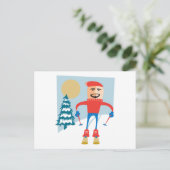 Ski Briefkaart (Staand voorkant)