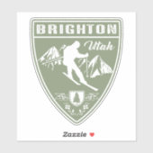 Ski Brighton Utah Sticker (Vel)