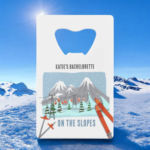 Ski Bruidsmeisje Favorieten Kredietkaart Flessenopener