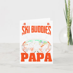 Ski Buddies noemen me Papa Skiing Skier Winter Spo Kaart