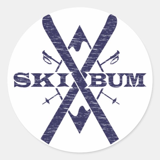 Ski Bum Stickers (Voorkant)