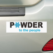 ski bumpersticker (Op auto)