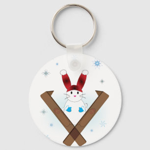 Ski Bunny Sleutelhanger