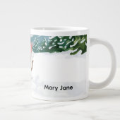 Ski Cat skiet in Roze vrijgezellenfeest  Extra Grote Beker (Rechts)