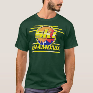 ski Chamonix jaren '80 T-shirt