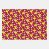 Ski Chick Pattern Papierbladen verpakken Inpakpapier Vel (Voorkant)