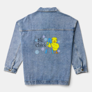 Ski Chick Tekst Denim Jacket