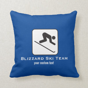Ski Club Ski Team Custom Downhill Alpine Skiing Kussen