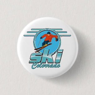 ski Colorado logo Ronde Button 3,2 Cm