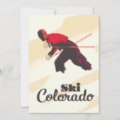 Ski Colorado-reisposter Save The Date (Voorkant)