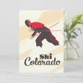 Ski Colorado-reisposter Save The Date (Staand voorkant)