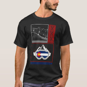 Ski Colorado Ski Bergskiën Snowboard Retro W T-shirt
