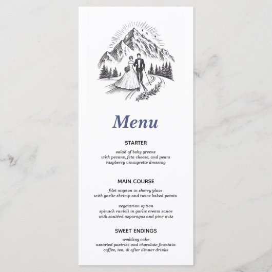 Ski Couple Menu (Voorkant)