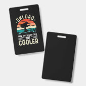 Ski Dad Badge (Voor- en achterkant)
