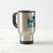 Ski Dad Cool Mountain Design Reisbeker (Voorkant links)
