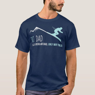 Ski Dad Funny Cute Winter Skiing Gift T-shirt