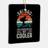 Ski Dad Keramisch Ornament (Rechts)