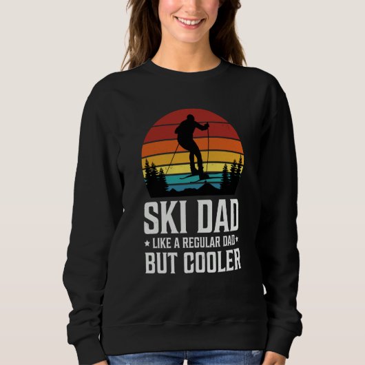 Ski Dad Like a Regular Dad but Cooler Great Father Trui (Voorkant)