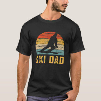 Ski Dad Retro Funny Winter Skiing Skier T-shirt