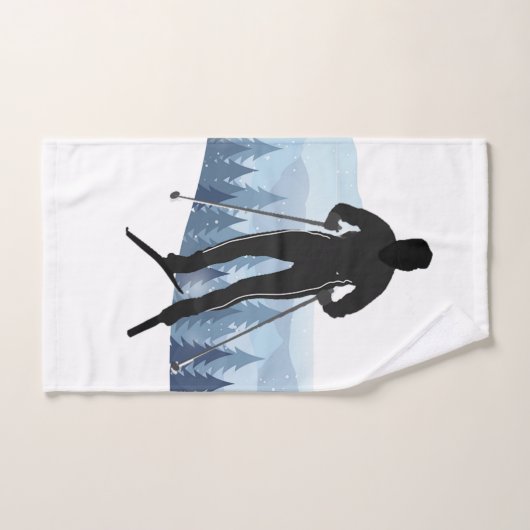 Ski de fond (Serviette à main)