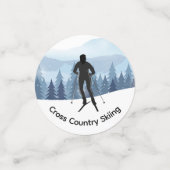 Ski de fond Confetti Table Confetti (Petit recto)