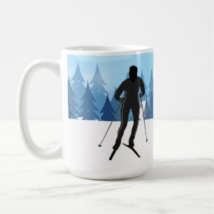 Ski de fond Design Café Mug