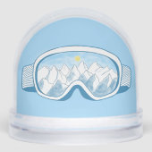 Ski de montagne lunettes bleu pâle (Avant)