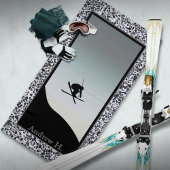 Ski de neige Pebble noir blanc serviette de plage