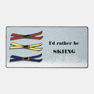 Ski Design Desk Mat