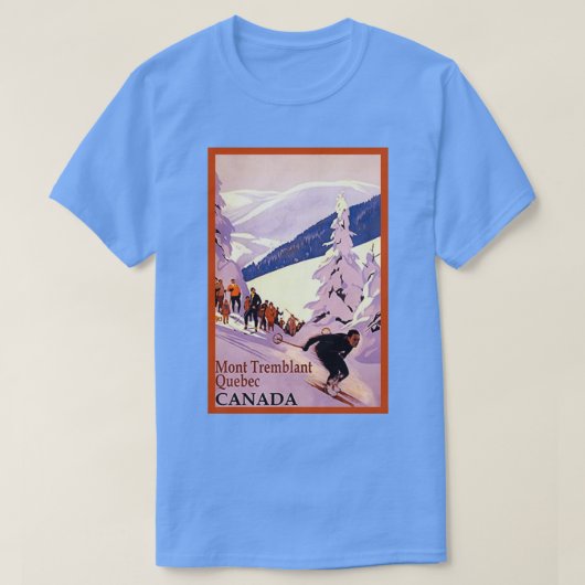  Ski Design Mont Tremblant Quebec Canada T-shirt (Design voorkant)
