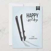 Ski d'hiver Bonne Carte de vacances (Devant)