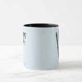 Ski d'hiver Joyeux vacances café Mug (Centre)