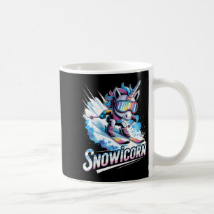 Ski eenhoorn wintersport skiër grappig skiën koffiemok